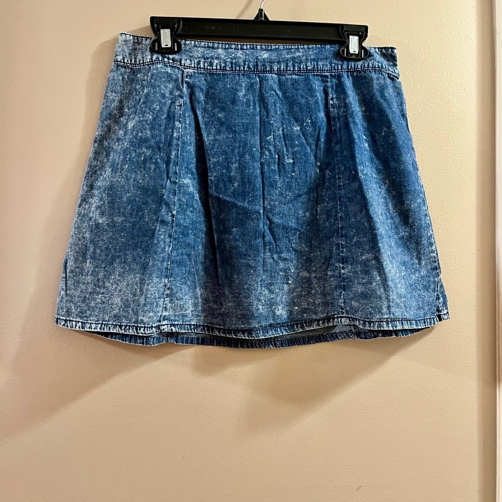1990’s Bongo Faded Denim Miniskirt Skirt Size Juniors Large